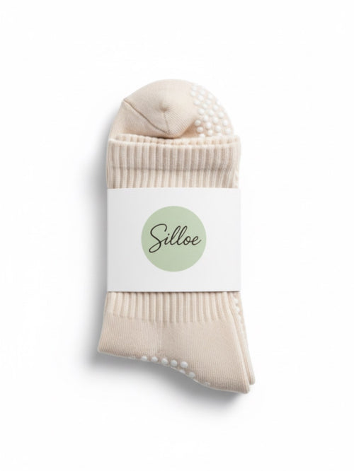 2 + 1 offert – Chaussettes de Pilates Silloe Rose Pâle