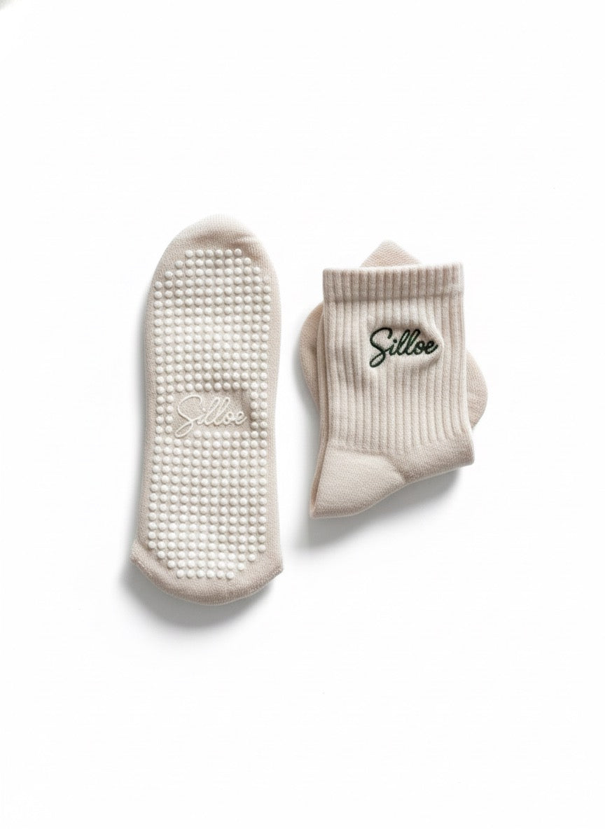 2 + 1 offert – Chaussettes de Pilates Silloe Rose Pâle